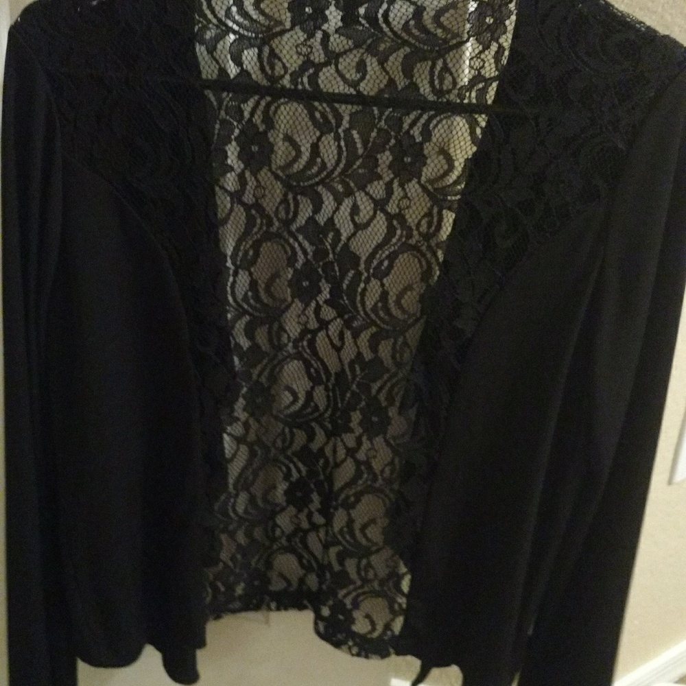 Dressy drape front blazer